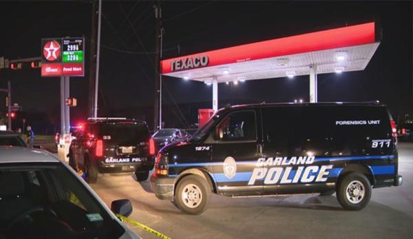 فرد مسلح حاضران در پمپ بنزین گارلند آمریکا را به رگبار بست
